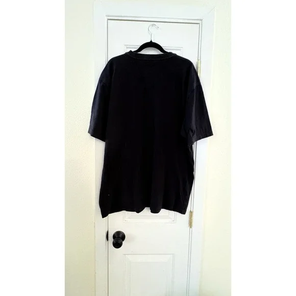 Carhartt Loose Fit Henley T-Shirt Black XL Workwear Short Sleeve Pocket Tee - Picture 4 of 5